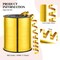 Gold Metallic Curling Ribbon, 500 Yards, 3/16" Width, Plastic Film, Festive & Crafting Occasion